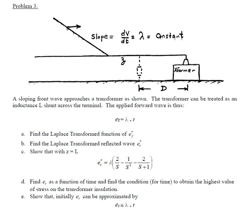 Problem 3 Slope B 2 Constant Mbo Xformer D A Chegg Com