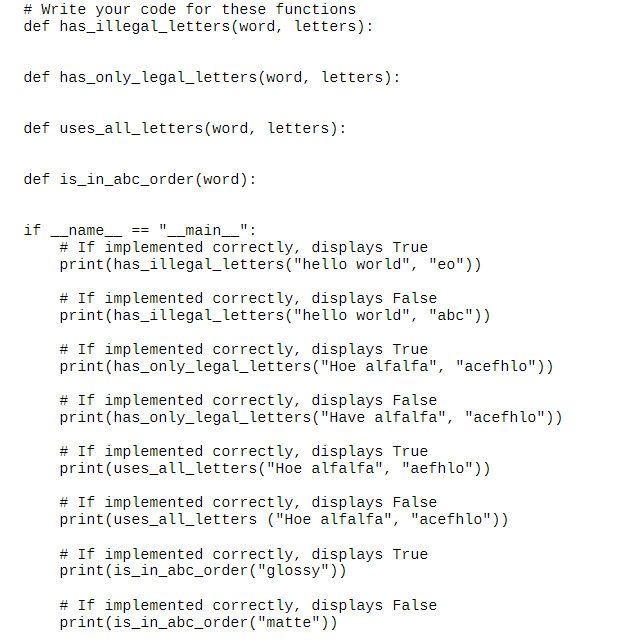 Solved 3. Detecting Double Letters in Words Write a function