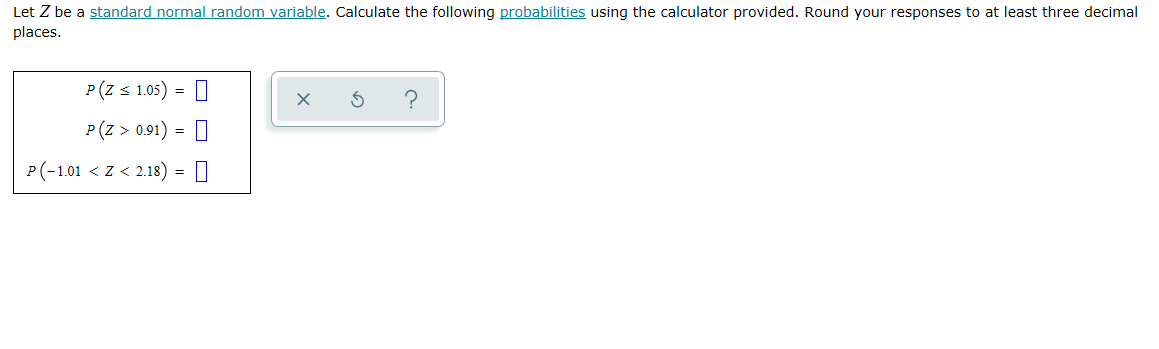 Solved Let Z Be A Standard Normal Random Variable Calcul