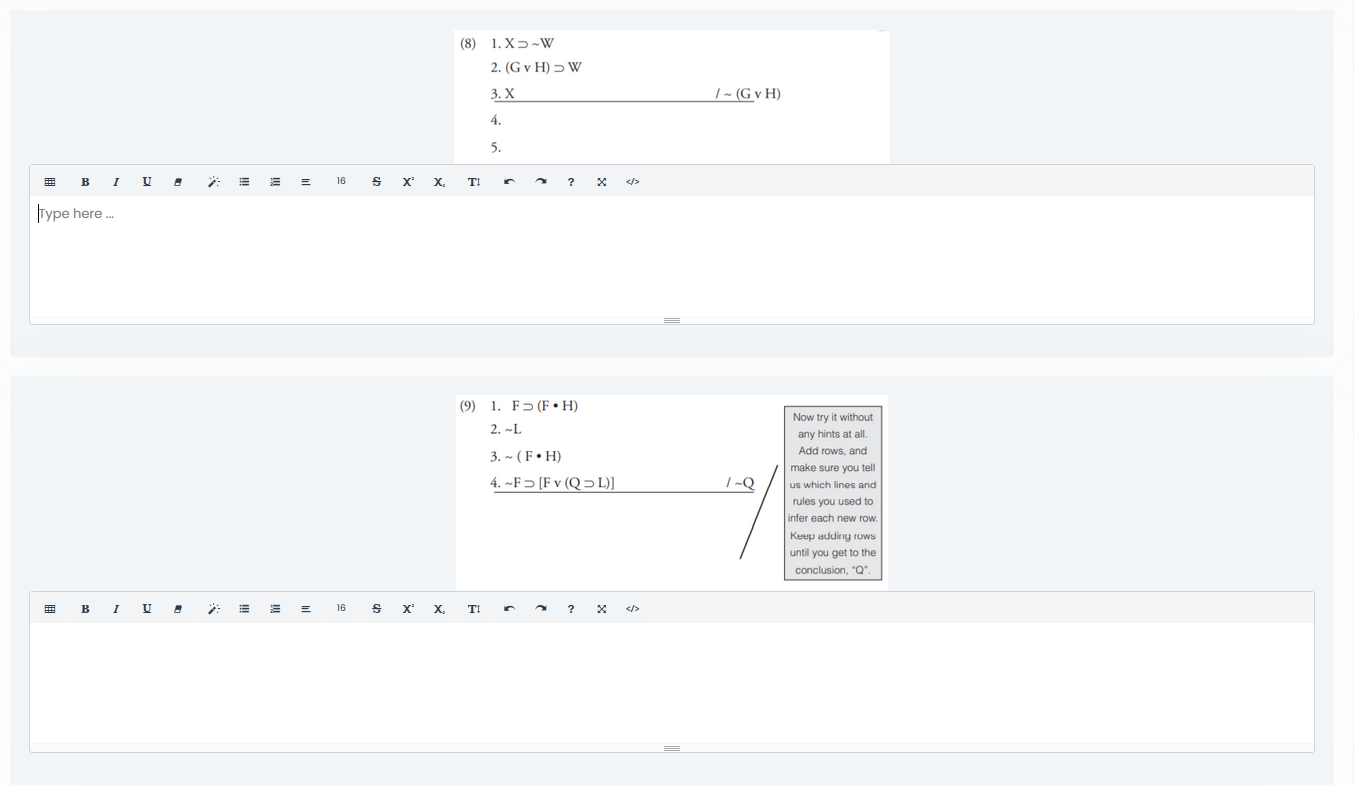 Solved Help With Logic Hw Objective To Prove An Argument Chegg Com