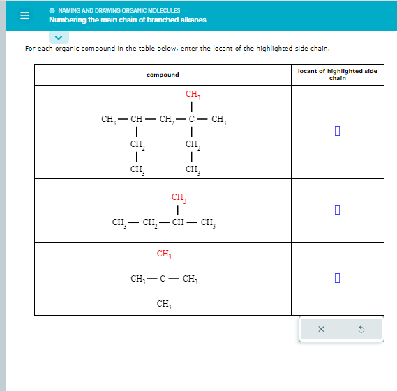 Solved = O NAMING AND DRAWING ORGANIC MOLECULES Numbering | Chegg.com