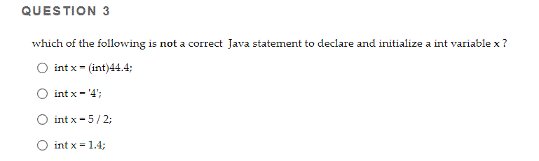 Solved Which of the following lines are not a Java comment? | Chegg.com