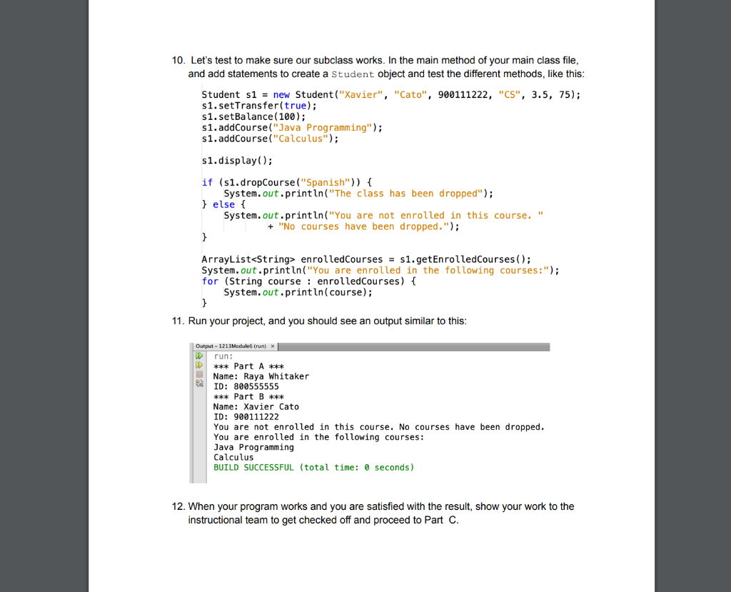 Solved Inheritance Part 1 *** Note: Please answer all parts | Chegg.com