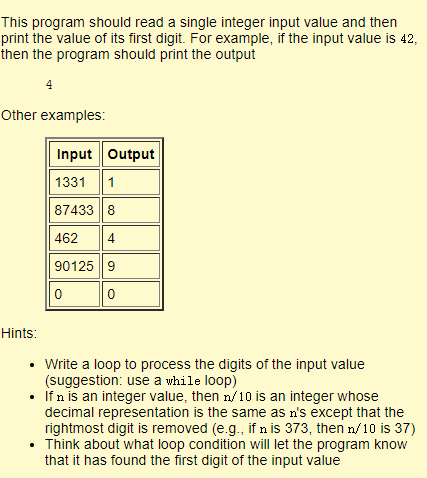 Solved This program should read a single integer input value | Chegg.com