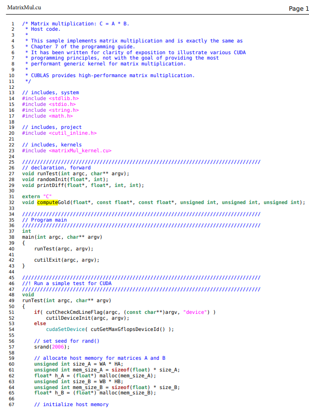 Solved Matrix Multiplication using CUDA and implementation | Chegg.com
