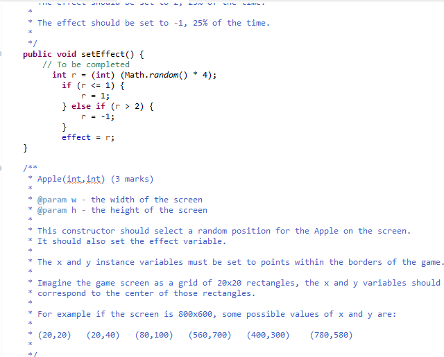 Solved import java.util.Arrays; public class Apple { private | Chegg.com