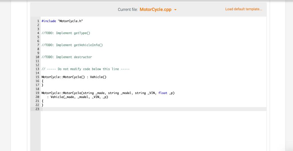 Solved C++ pls need code main.cpp, car.h, car.cpp, | Chegg.com