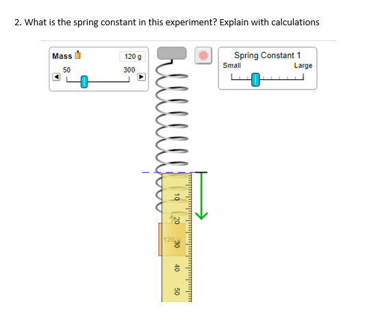 Solved 2. What is the spring constant in this experiment? | Chegg.com