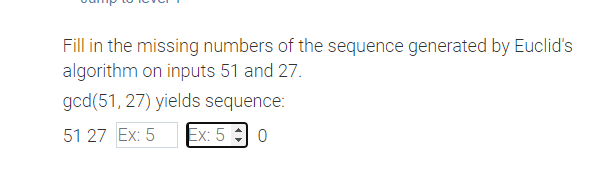 Solved Fill in the missing numbers of the sequence generated | Chegg.com