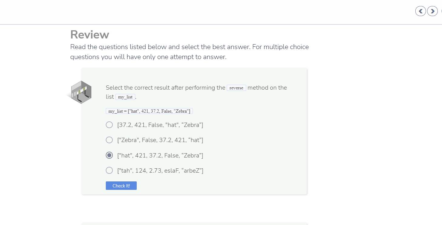 Solved Review Read the questions listed below and select the | Chegg.com