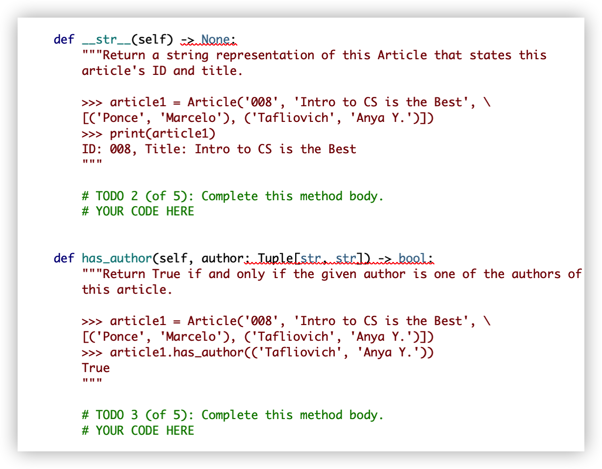 Solved # In this question, there are 5 different method | Chegg.com