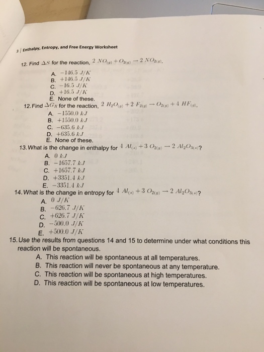 solved-entropy-and-free-energy-worksheet-3-enthalpy-12-chegg