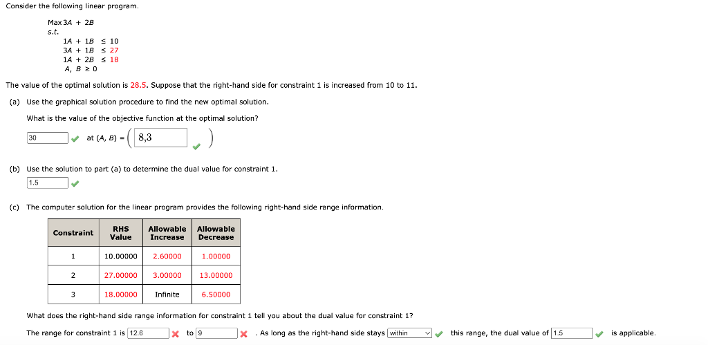 Solved Consider the following linear program. Max 3A+2B | Chegg.com