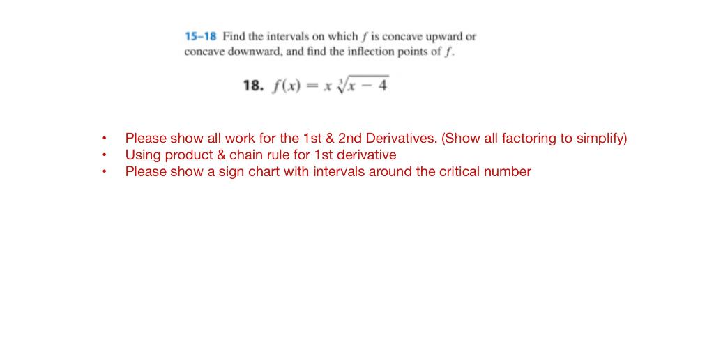 Solved 15-18 Find the intervals on which f is concave upward | Chegg.com