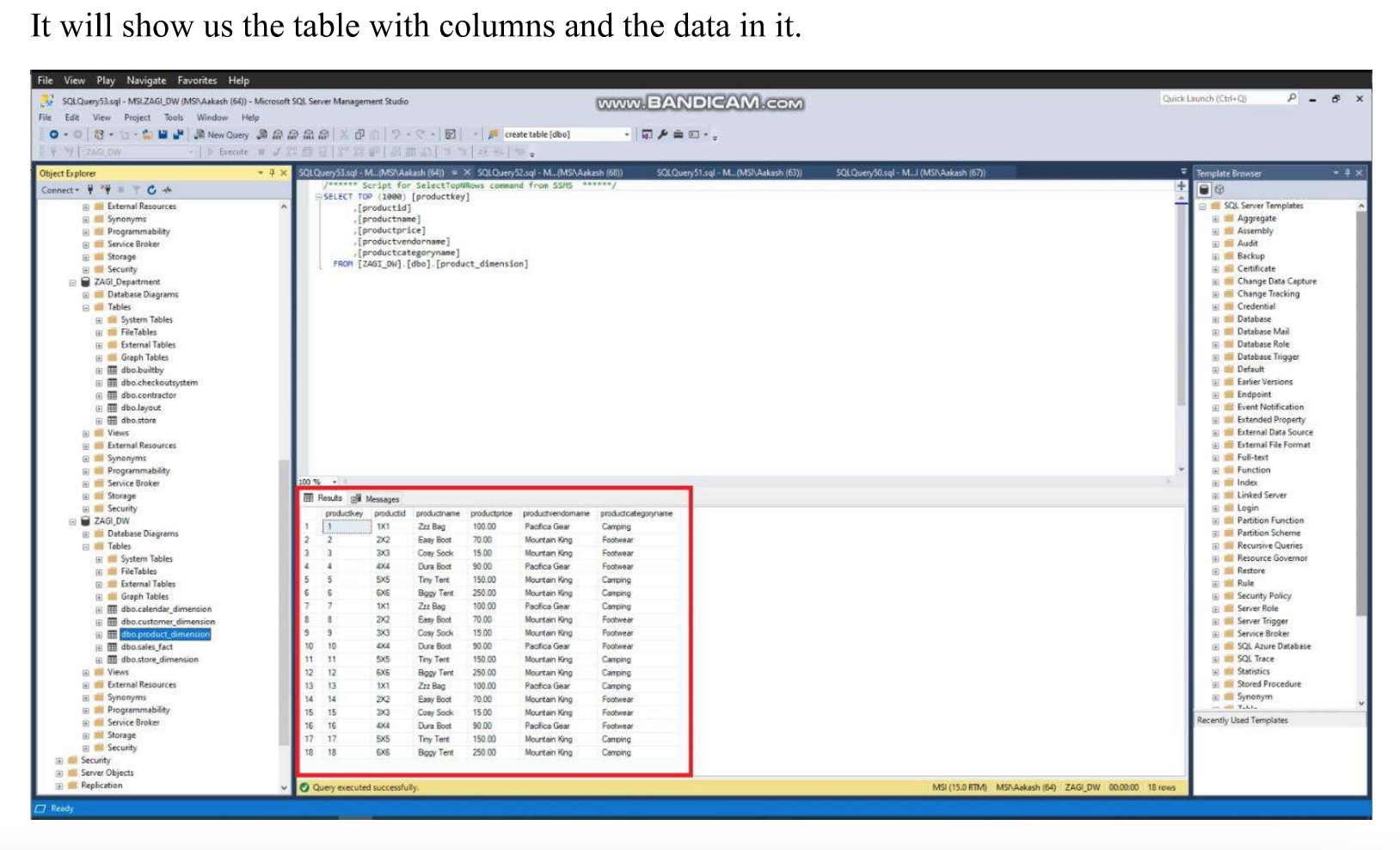 Solved Data Warehousing How come none of the data is being | Chegg.com