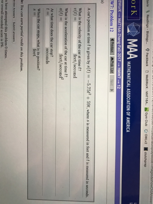 Solved OldAnswers avis ReadingsBiology ? Packback D WeBWorK