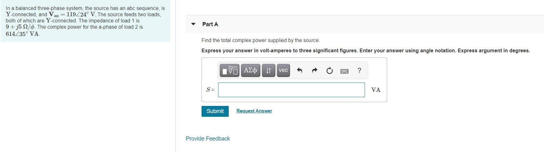 Solved In a balanced three-phase system, the source has an | Chegg.com
