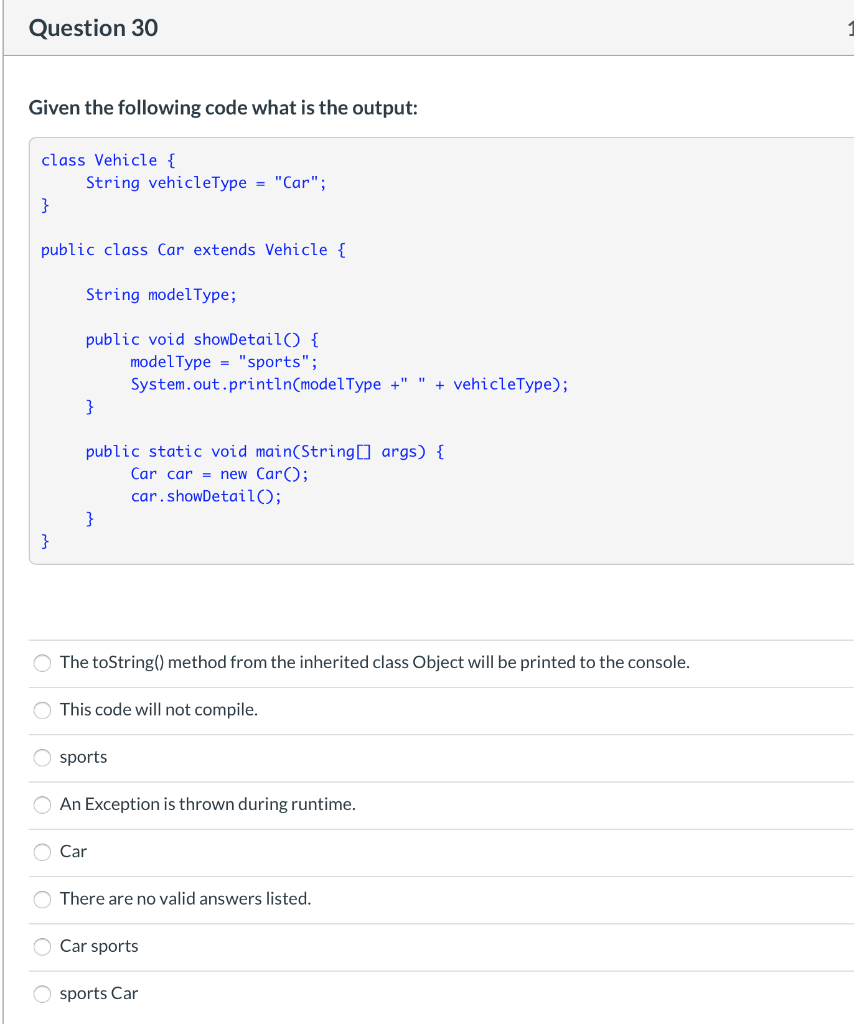 Solved Hi I am taking Java and I am stuck on these questions | Chegg.com
