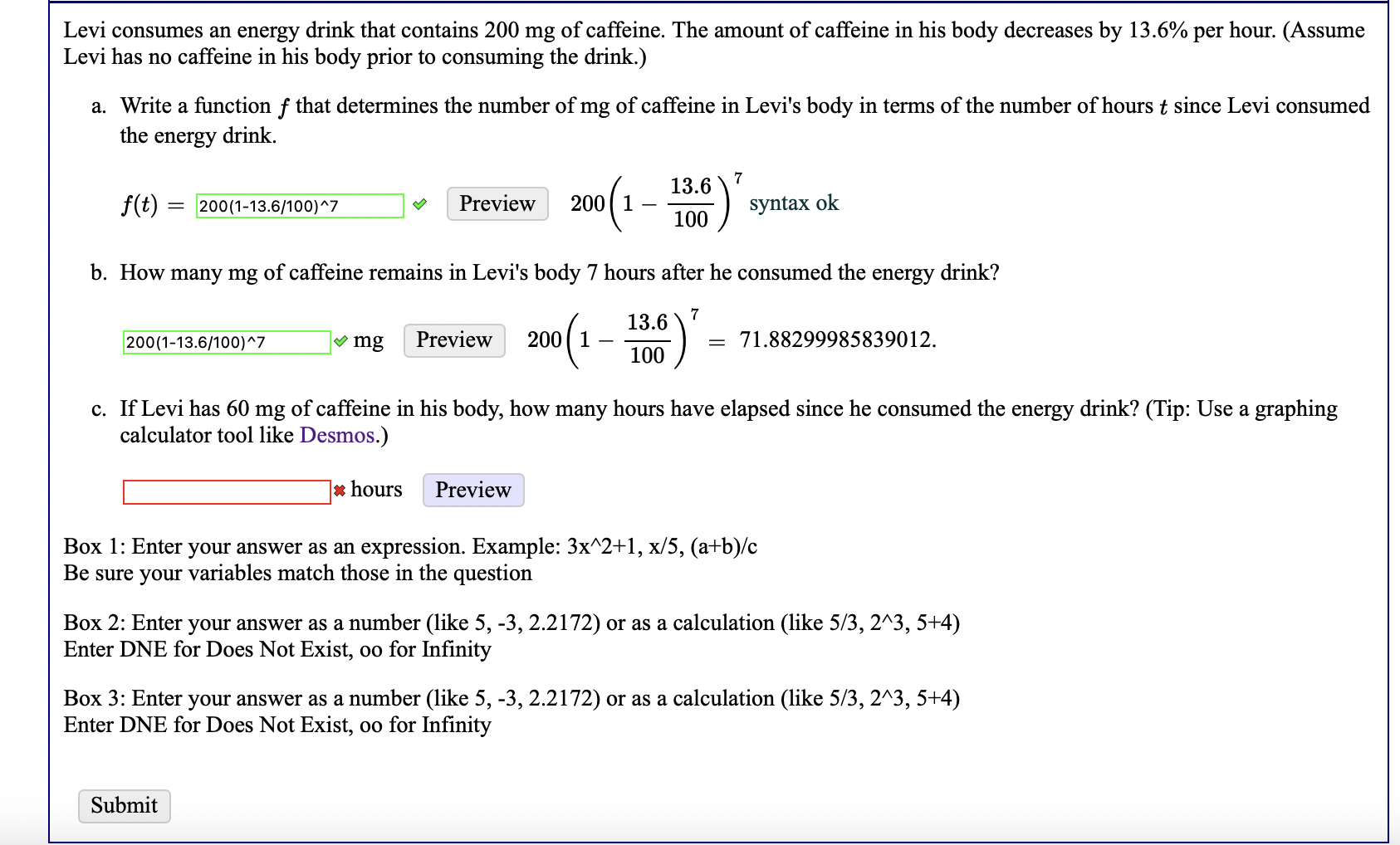 solved-levi-consumes-an-energy-drink-that-contains-200mg-of-chegg