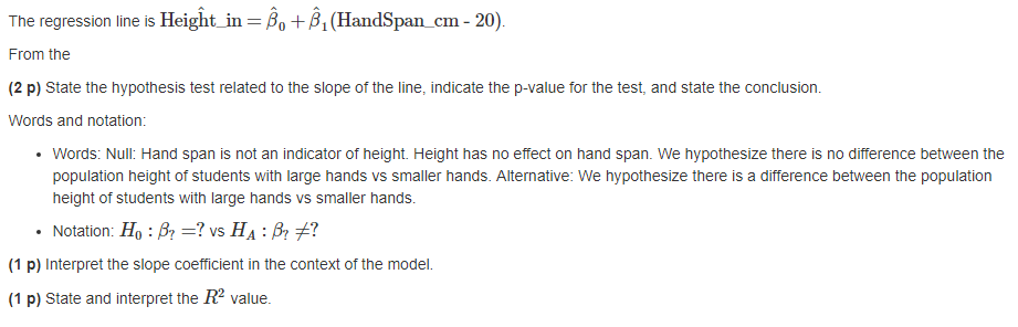 Solved Interpret the parameter estimate table Here's the | Chegg.com