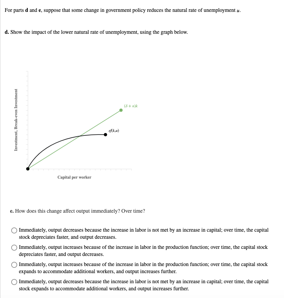 Solved Capital Accumulation As A Source Of Growth - End Of | Chegg.com