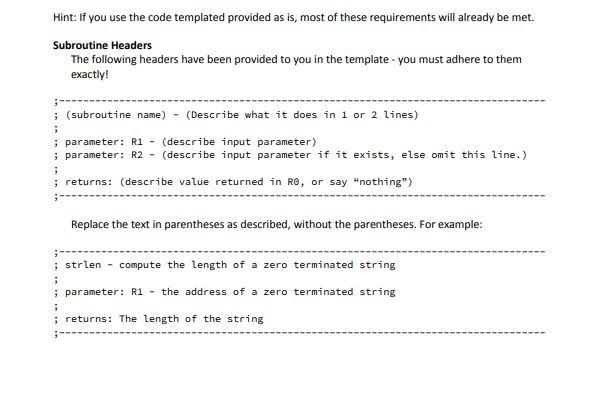 1. The code template you have already been given sets | Chegg.com