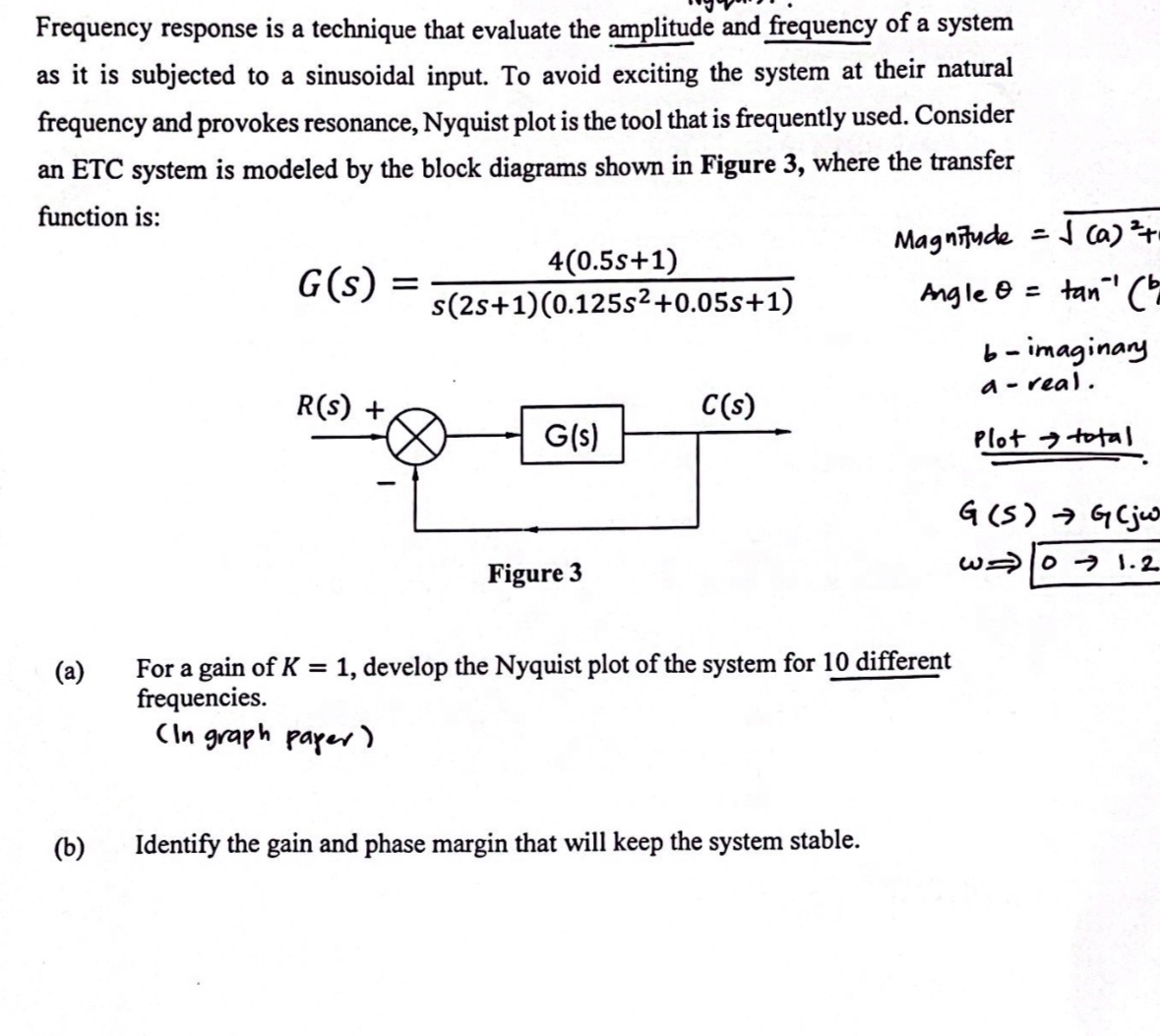 Solved Frequency Response Is A Technique That Evaluate The | Chegg.com