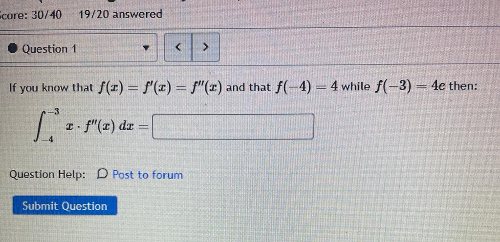 Solved If you know that f(x)=f′(x)=f′′(x) and that f(−4)=4 | Chegg.com