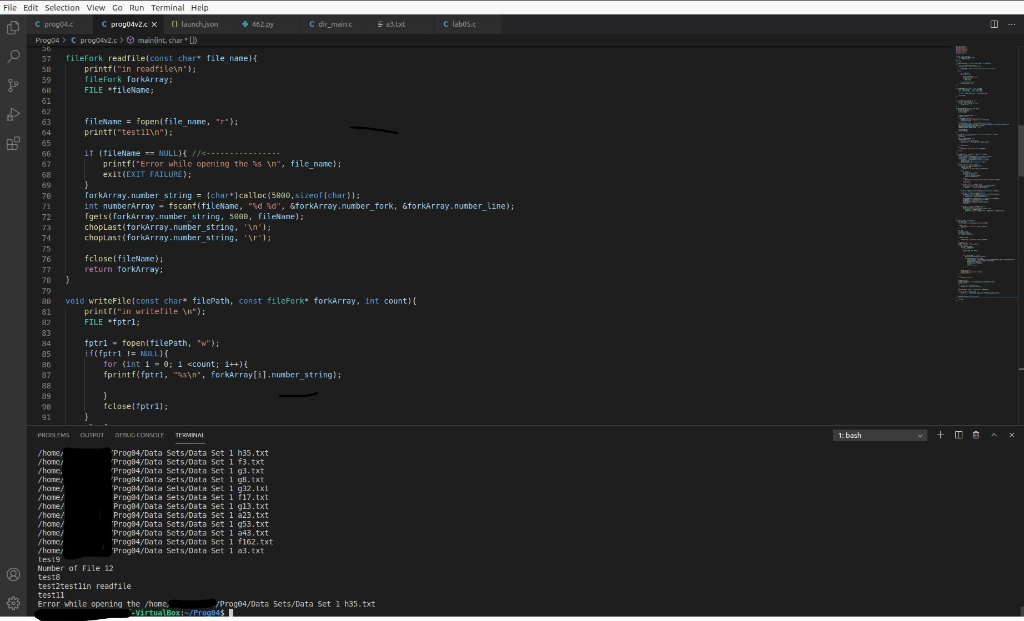 Solved I'm writing a C program that reads in text files from | Chegg.com