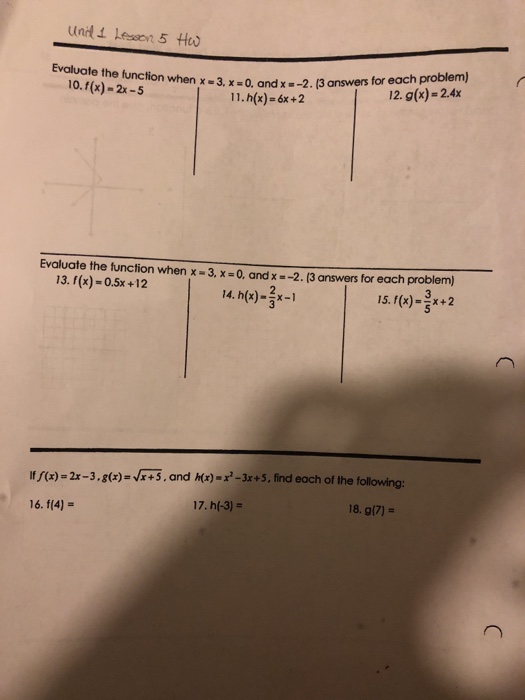 evaluate-functions-worksheet