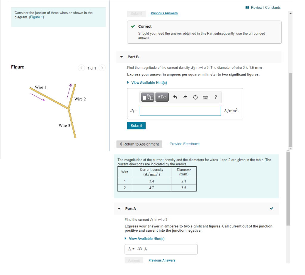 Consider The Juncion Of Three Wires As Shown In Chegg Com