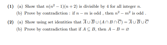 prove n 2 1 is not divisible by 4