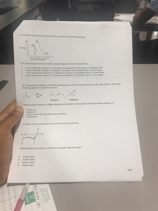Solved Use the reaction energy diagram below to answer the | Chegg.com