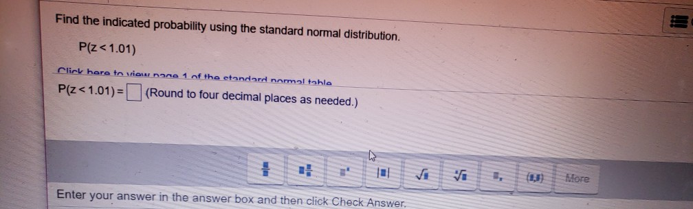 Solved Find the indicated probability using the standard | Chegg.com