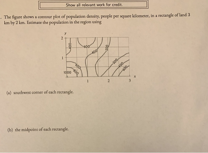 Solved Show all relevant work for credit The figure shows a | Chegg.com