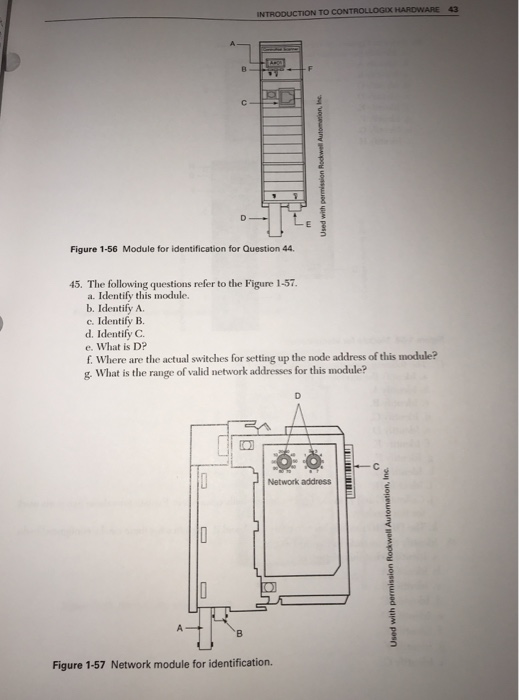 Solved TO Figure 1-56 Module for identification for Question | Chegg.com