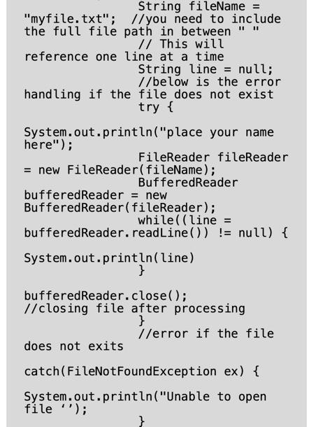 Solved We are going to use PROGFIVE to read data from a file | Chegg.com