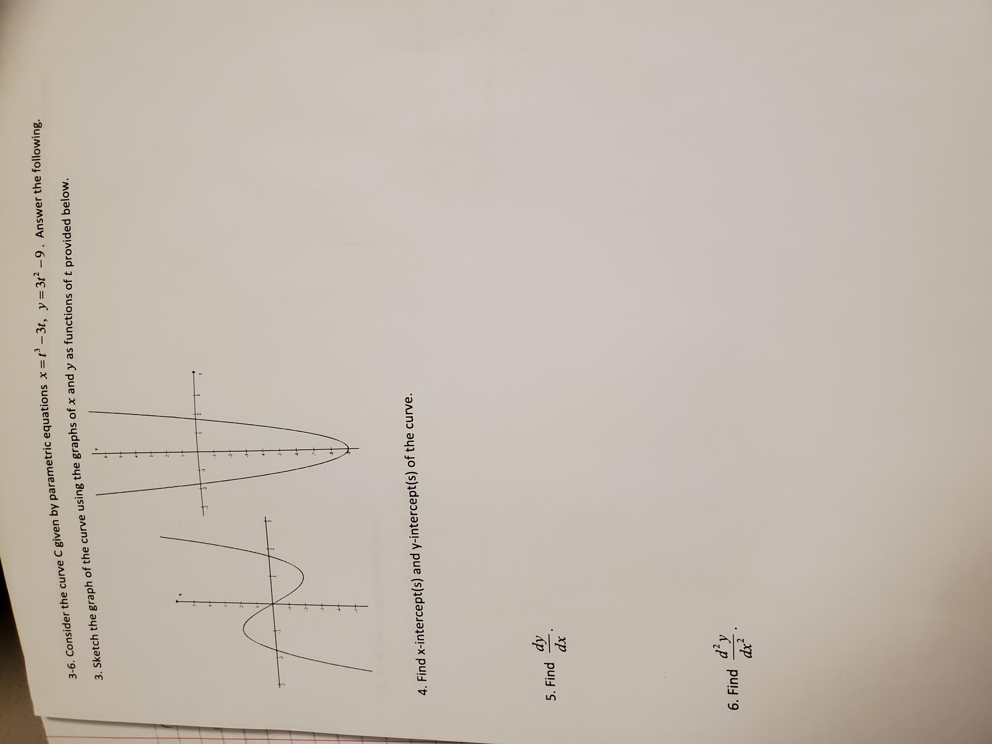 Solved 3-6. Consider the curve C given by parametric | Chegg.com