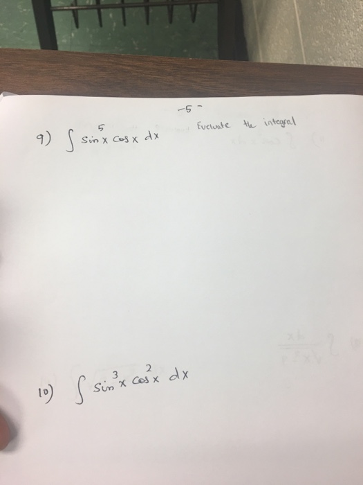 integral of sin 5x cos 3x dx