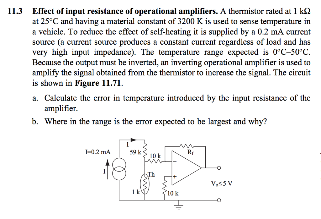 Solved .3 Effect Of Input Resistance Of Operational | Chegg.com