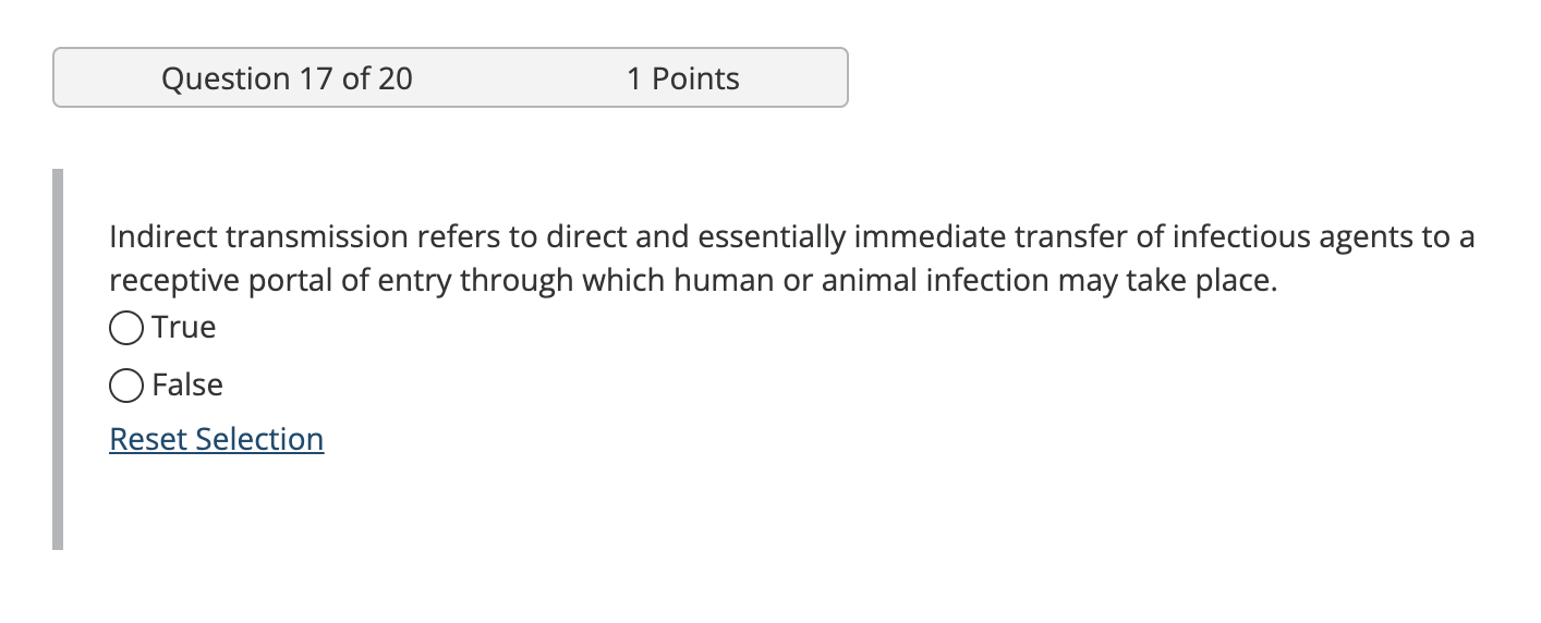 Solved Indirect transmission refers to direct and