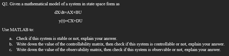 Solved You Can Assume A Model And Check For A,b And C. The | Chegg.com