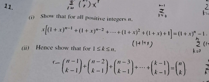 Solved (i) Show That For All Positive Integers N, | Chegg.com