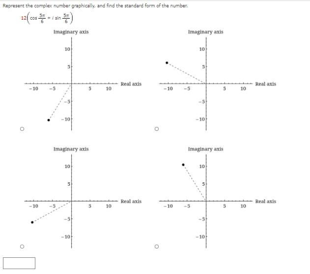 Solved Represent The Complex Number Graphically, And Find 