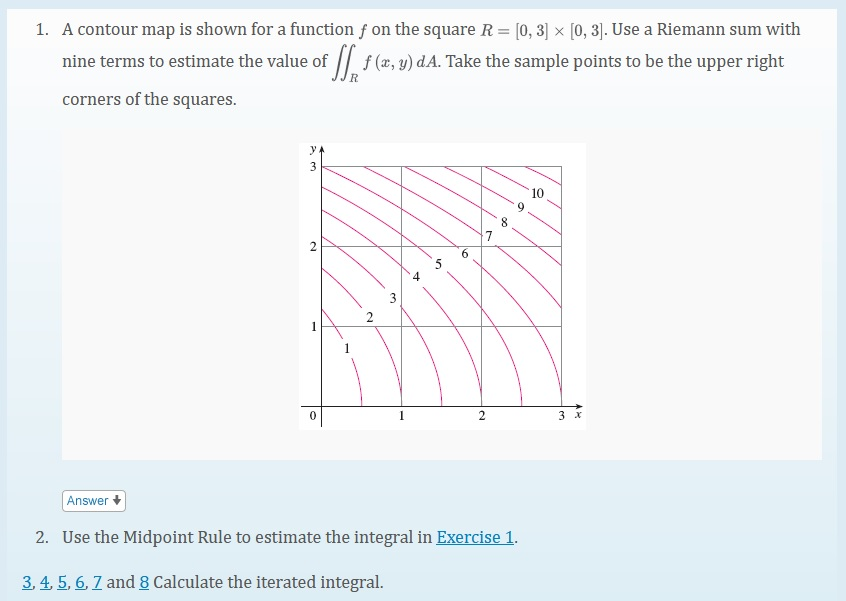 1 A Contour Map Is Shown For A Function F On The Chegg Com