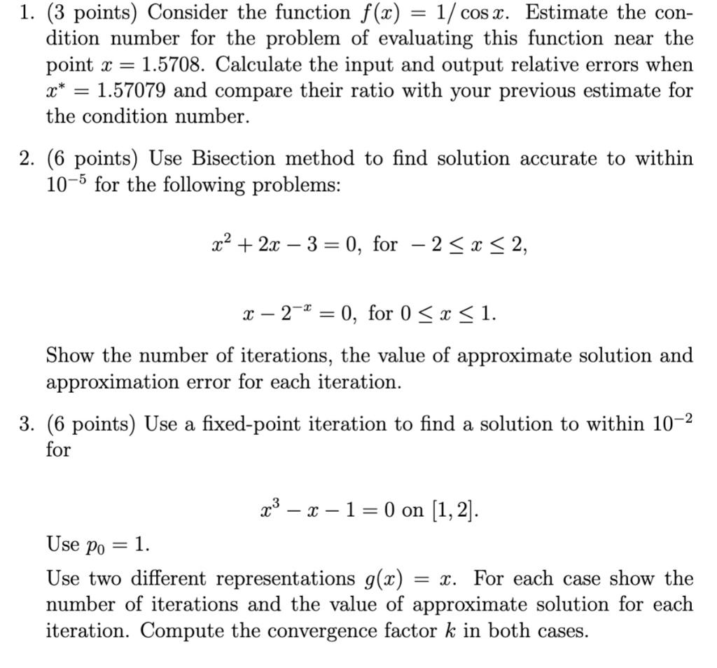 Solved 1. (3 points) Consider the function f(x) = 1/cos x. | Chegg.com