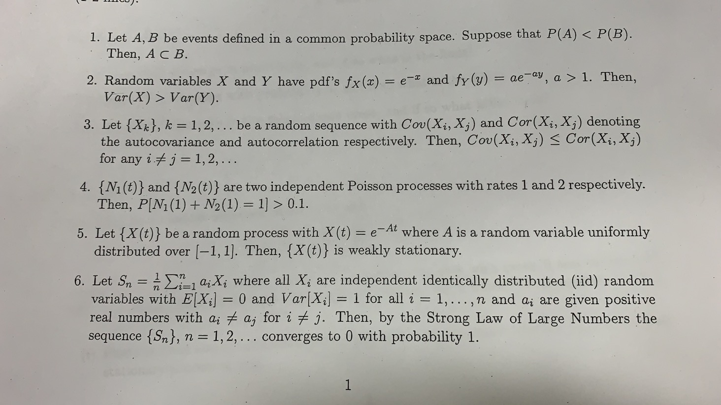 Answer Ture Or False For These Six Questions And E Chegg Com