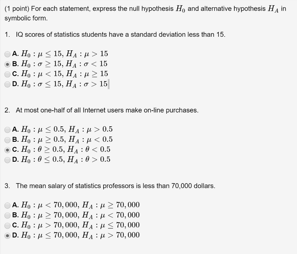 ho and ha hypothesis calculator