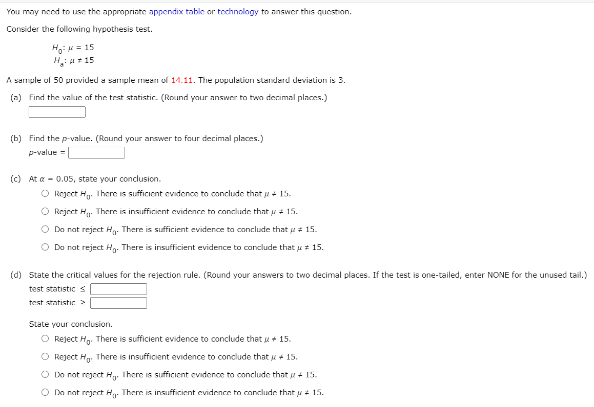 Solved You may need to use the appropriate appendix table or | Chegg.com