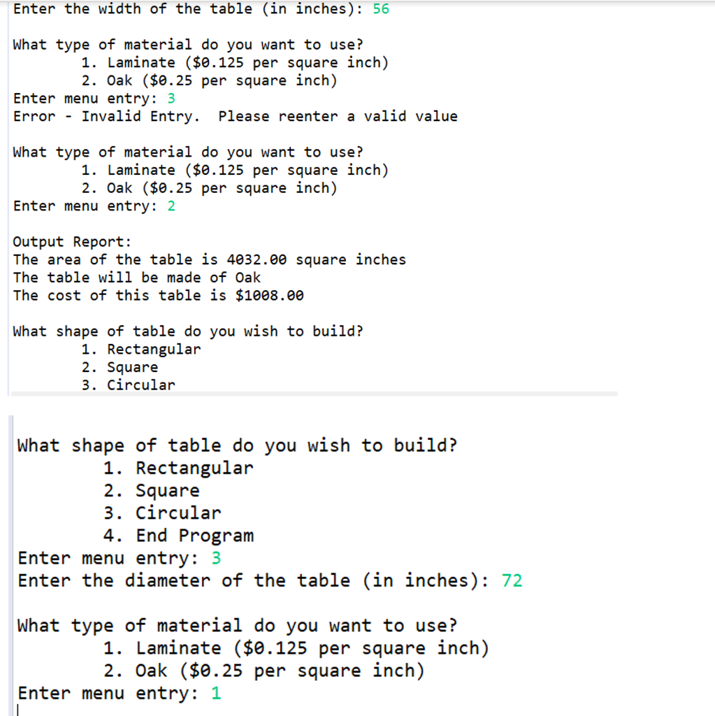 Solved Please Code using Java and use the requirements and | Chegg.com